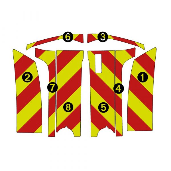 Kit Jaune-Rouge Partiel - OPEL Combo à Hayon (2018-2024) – Image 2